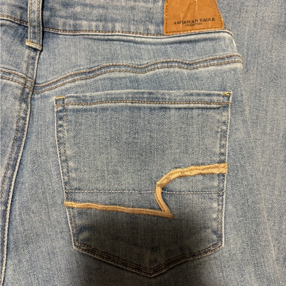 AMERICAN EAGLE Womens Light Blue Denim Super Stretch X Skinny Jeans Size 6 Reg - Picture 7 of 8